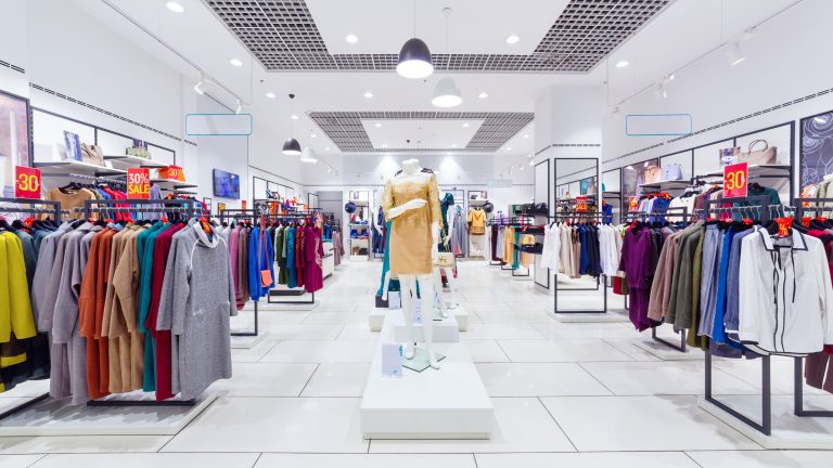 Optimized retail store layout for easy customer navigation with clear signage