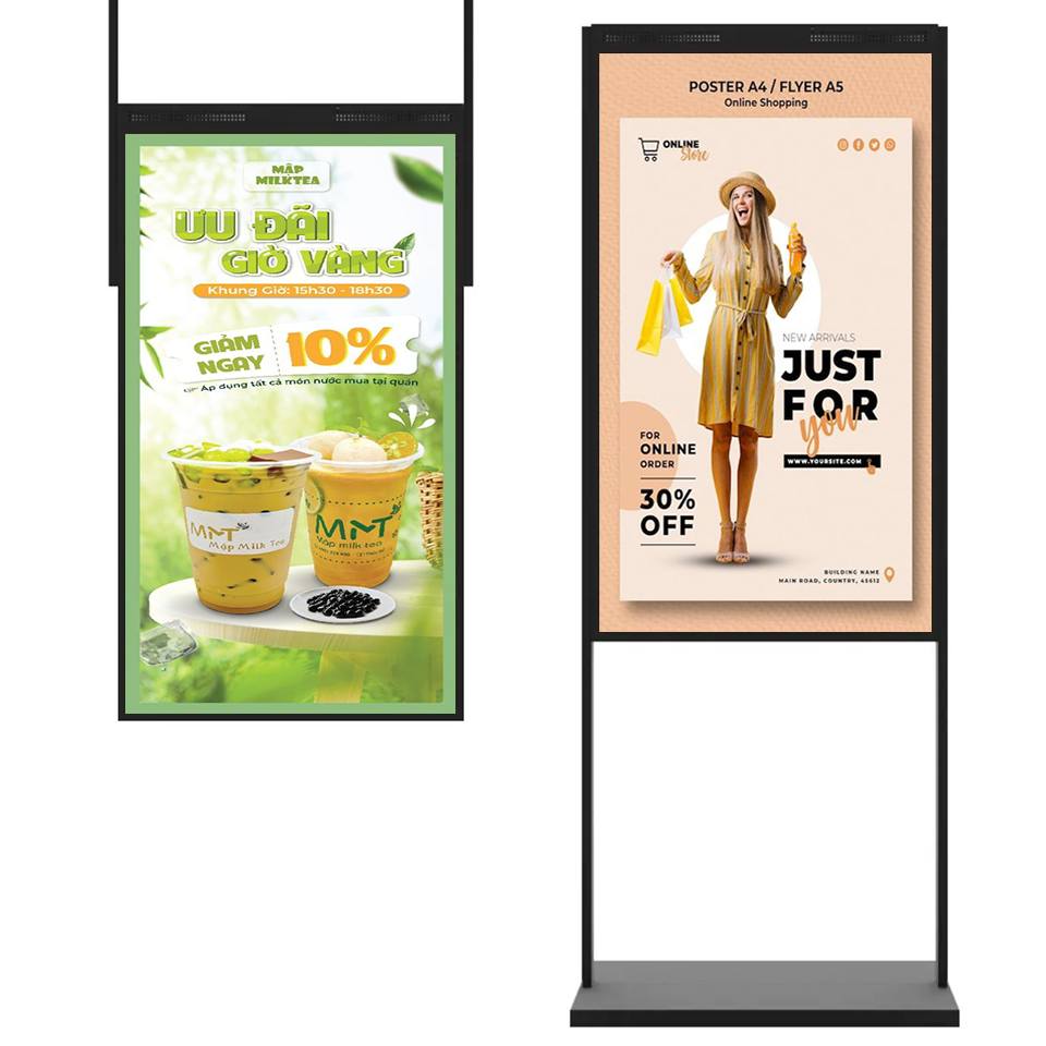 Retailr 55" AI-Powered High-Brightness Window Display – 3000 nits with Adaptive CMS - Image 2
