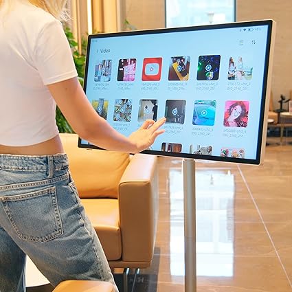 Retailr x GTUOXIES 32" Portable Smart 4K Touch Display with Built-in Battery & Adjustable Stand - Image 2