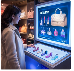 Retailr - Kiosk WIth Lift and Learn