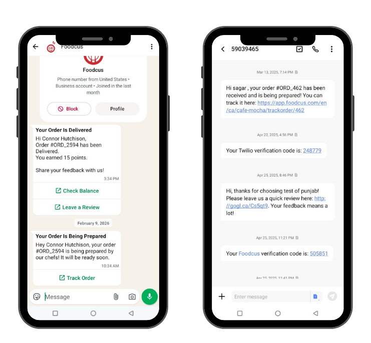 Automated WhatsApp & SMS Alerts