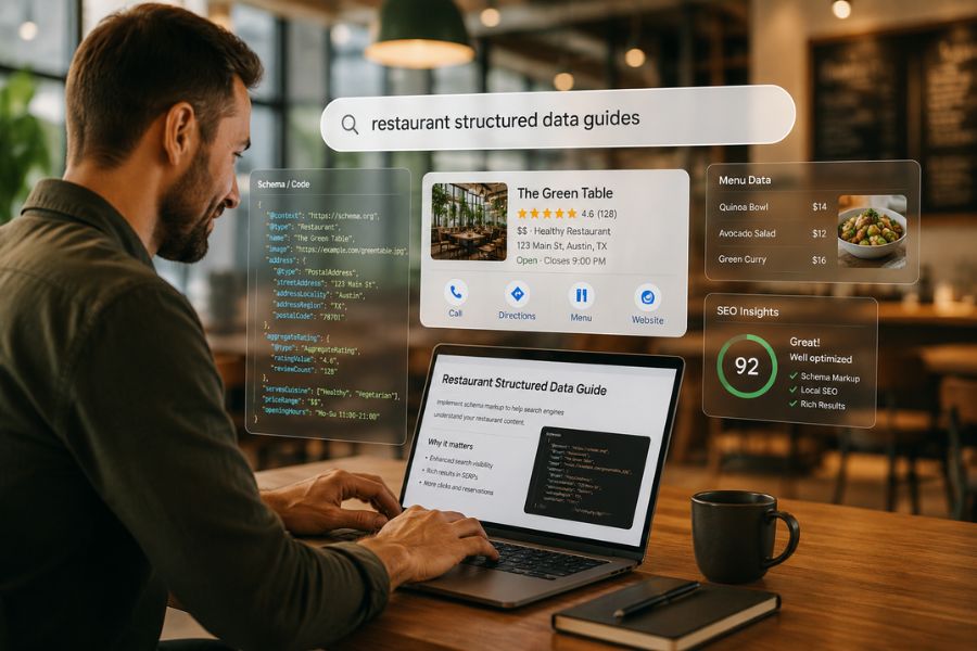 Please start a search for restaurant structured data guides!