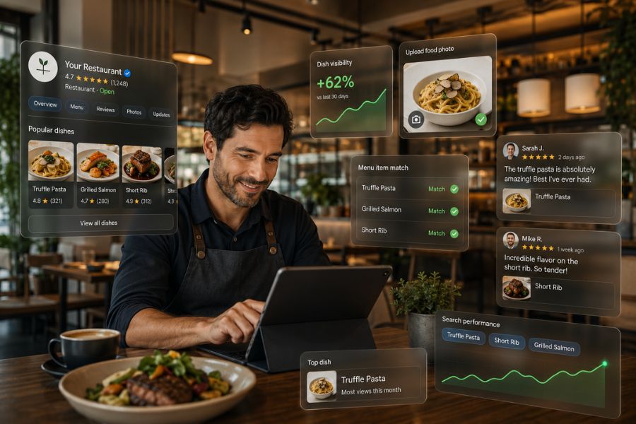 How can restaurants improve their ranking for specific dishes?