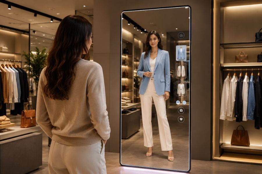 physical fitting room experience