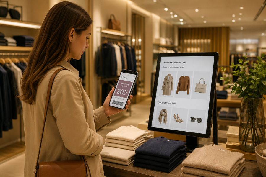How can retailrs offer tailored promotions during a store visit?