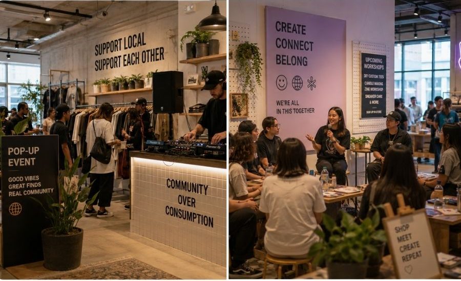 What role do pop-up events play in building community